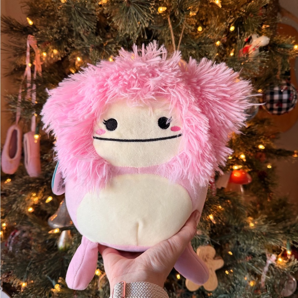 Brina the Pink Bigfoot Squishmallow plush toy